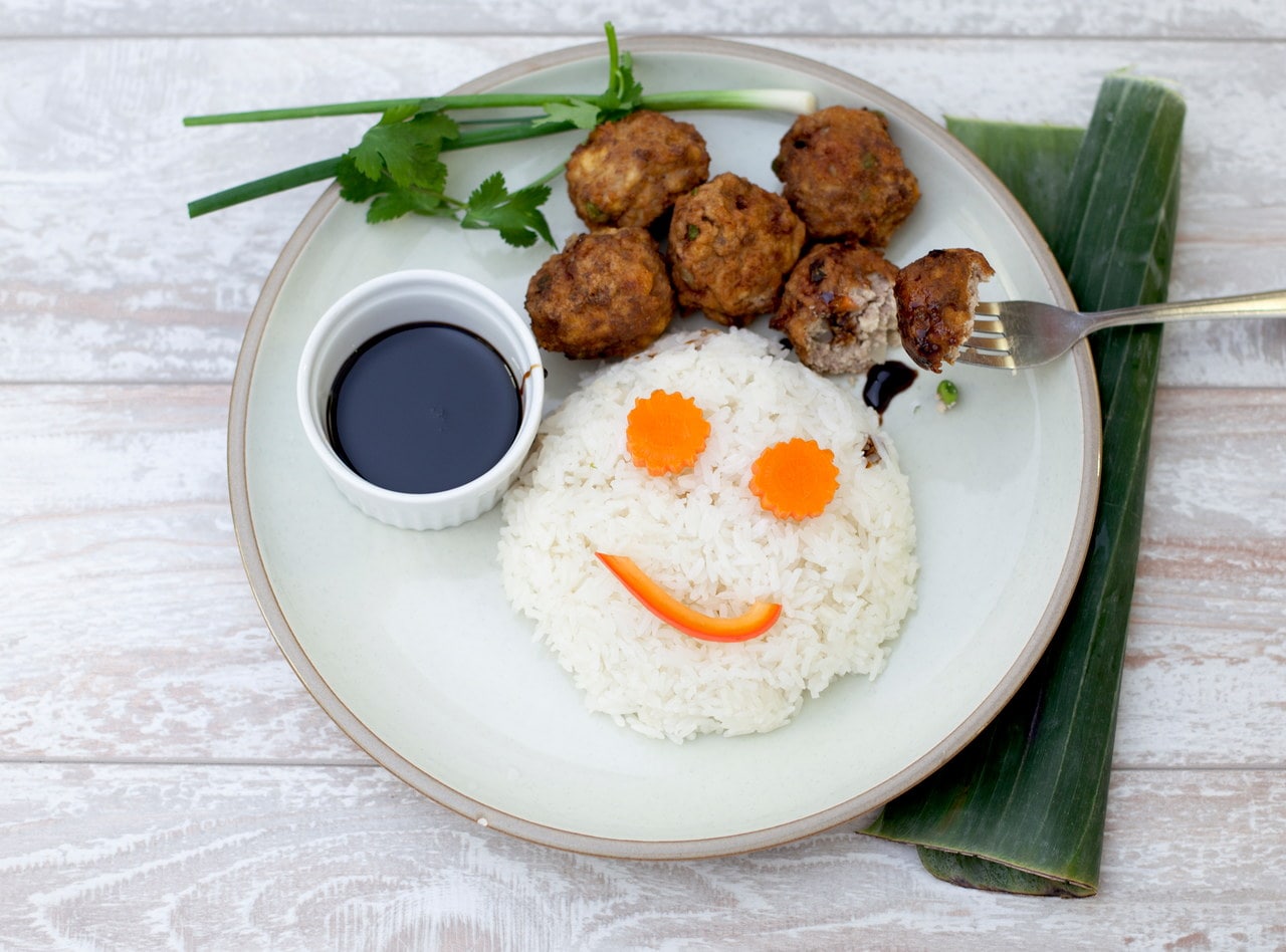 Kid's Beef and Tofu Meatballs by Chef Tanya Jirapol