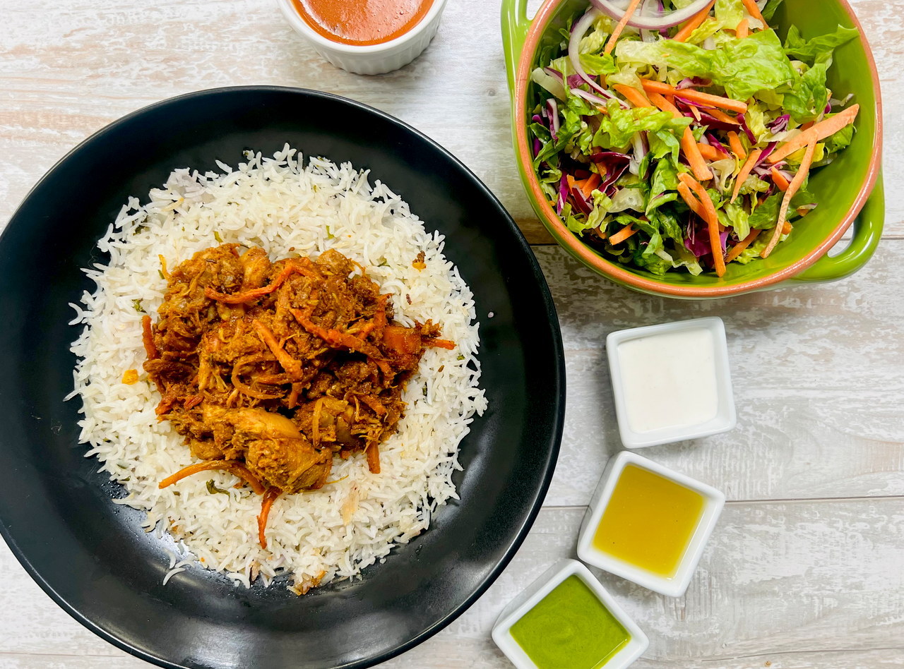 BYO Chicken Masala Rice Bowl by Chef Anubha Singh - Bellevue