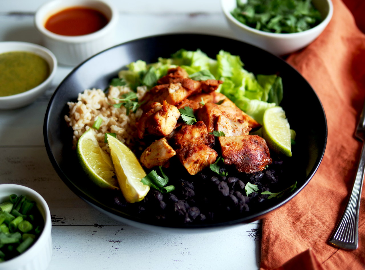 DEPRECATED Gluten Free Jerk Chicken Bowl by Chef Mulu Abate