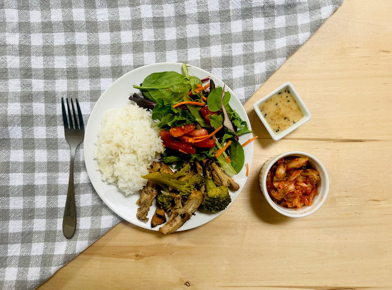 Chicken Bulgogi with Steamed Broccoli by Chef Kay Kim