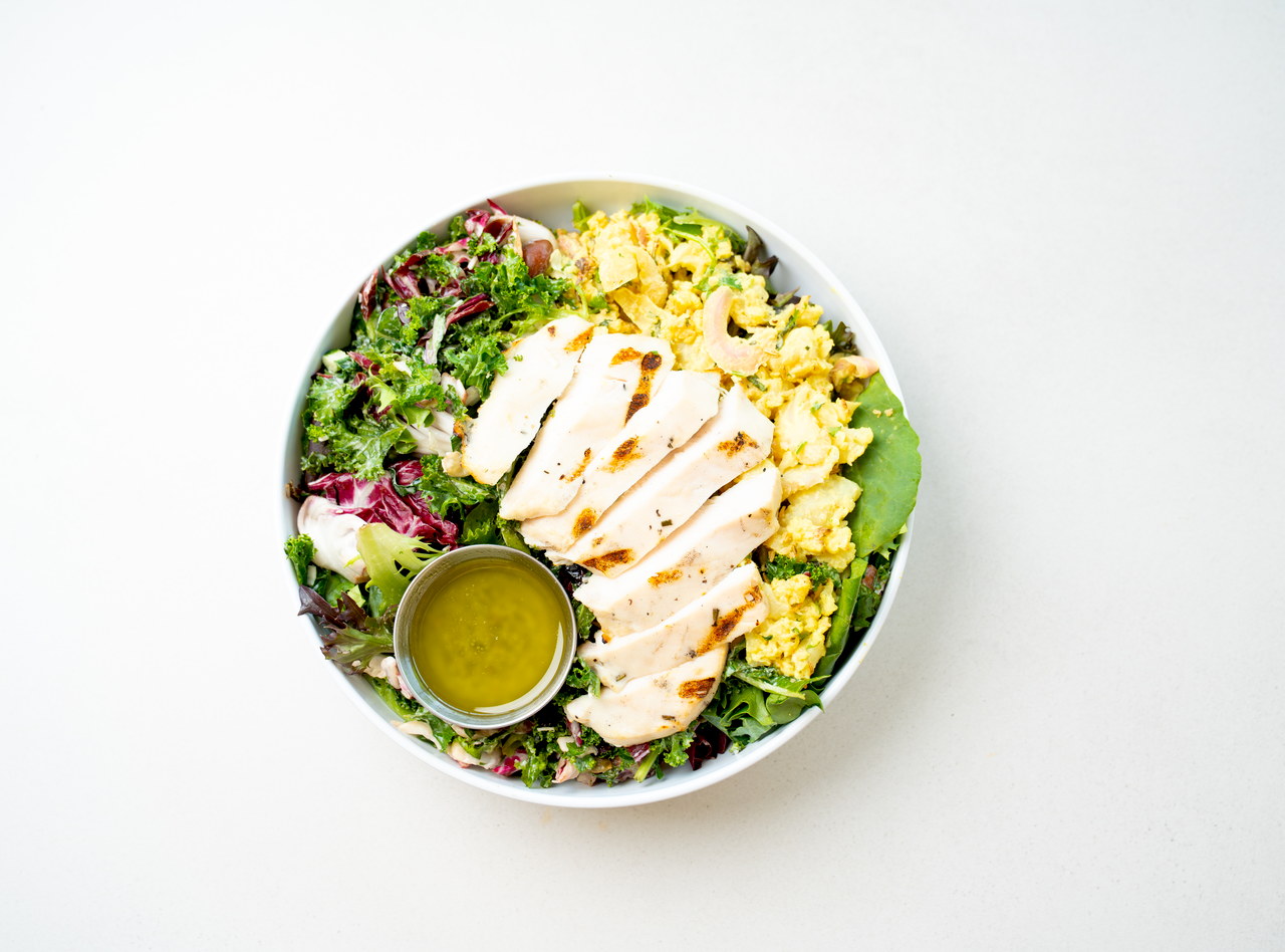 Power Greens Nourish Bowl with Chicken Boxed Lunch by Chef Harper Moll