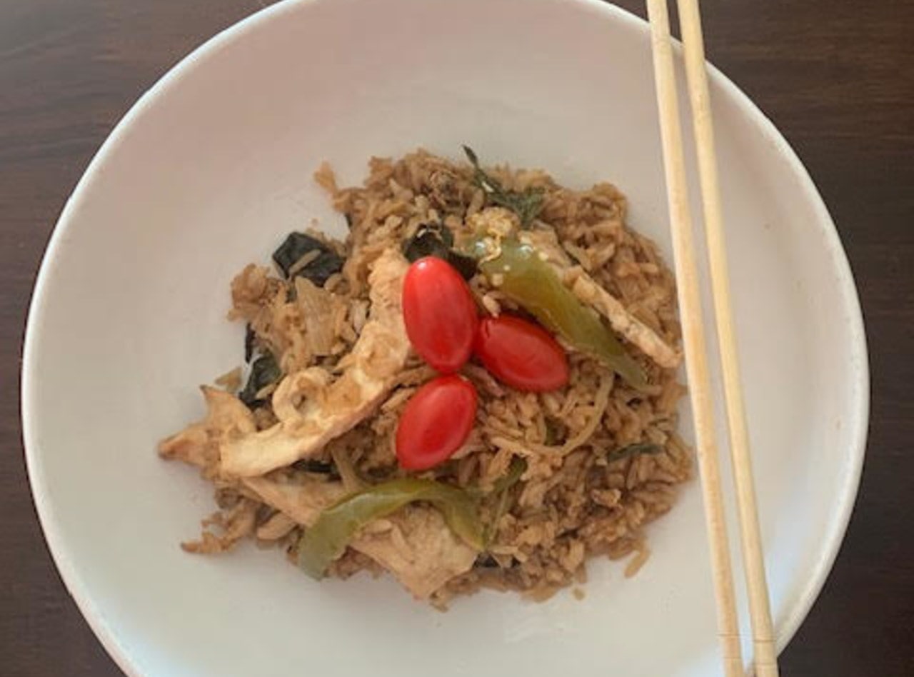 Basil Fried Rice with Chicken Combo by Chef Suwat Piyathanawiwat