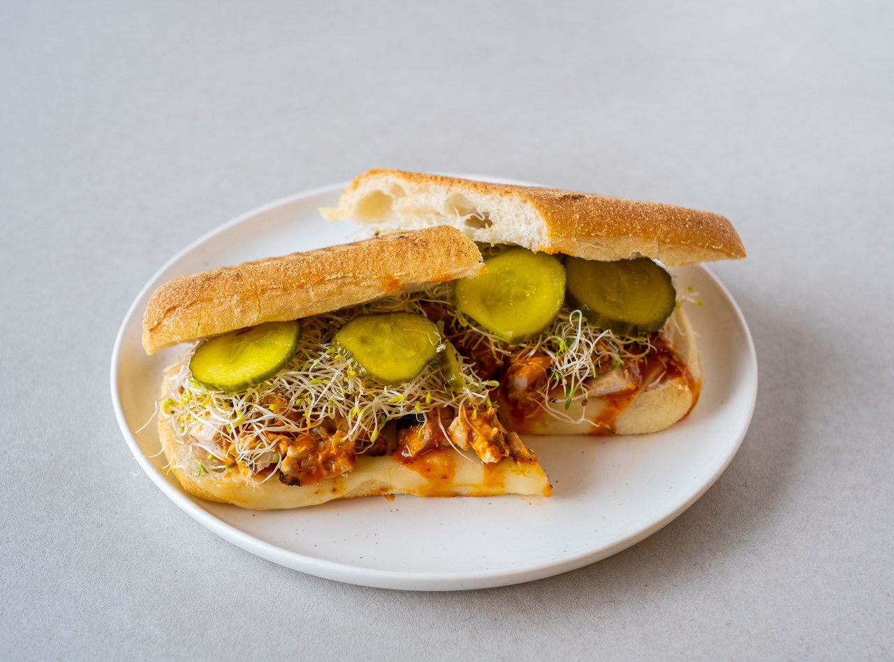 Dairy Free Harissa Chicken Sandwich by Chef Harper Moll