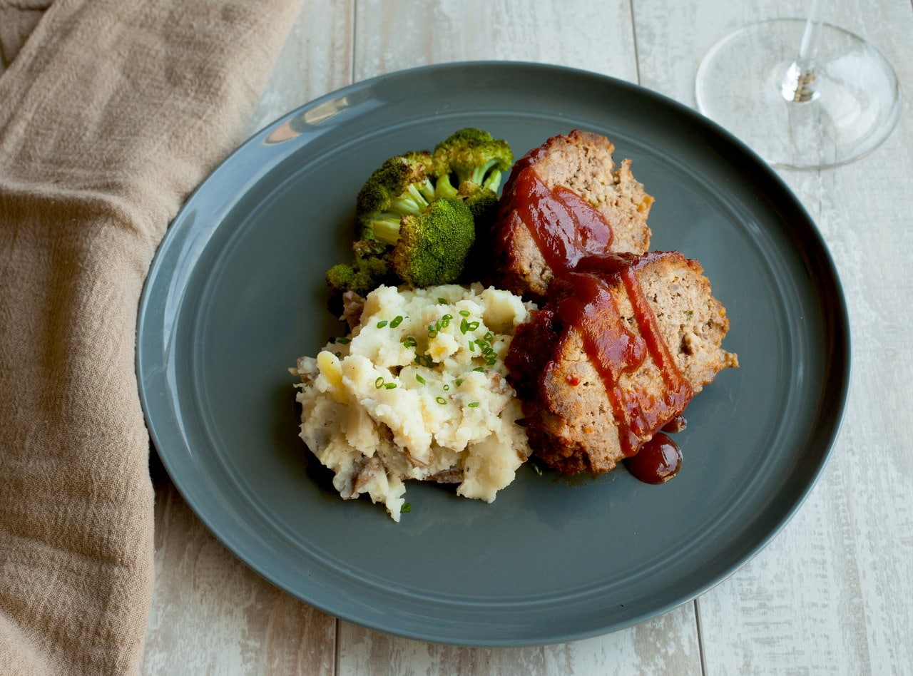 BBQ Tofu with Mashed Potatoes and Broccoli by Chef Katie Cox