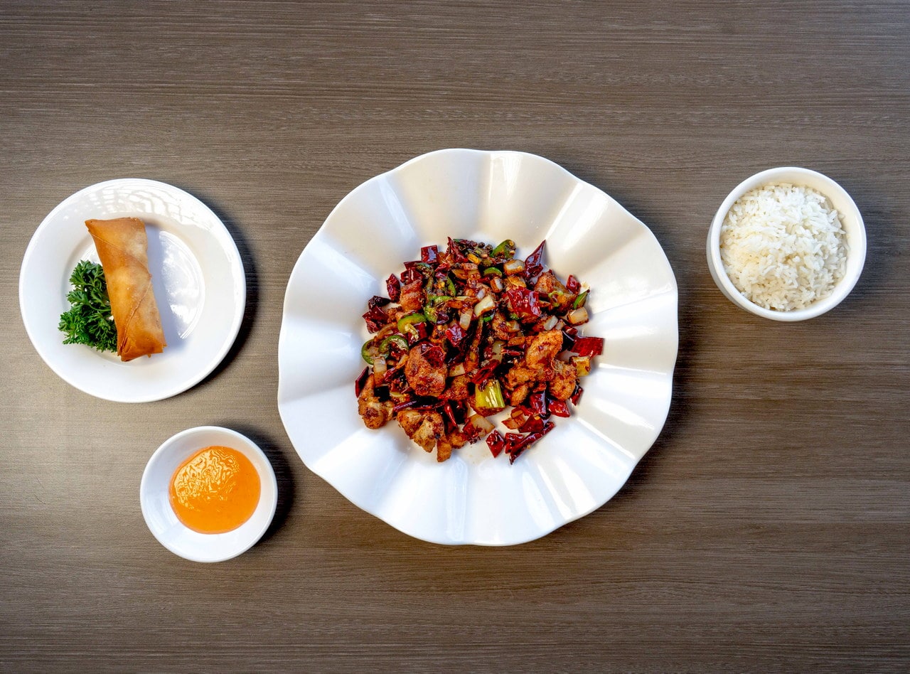 Laziji (Chili Pepper Chicken) Plate by Chef James Zhou