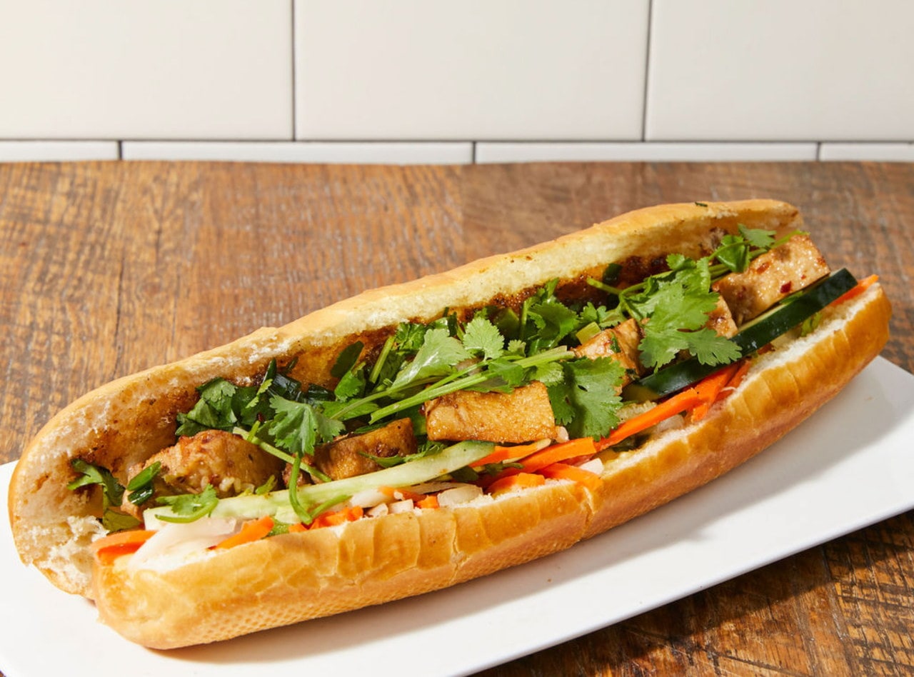 Sweet Dark Soy Tofu Banh Mi by Chef Paul Nguyen