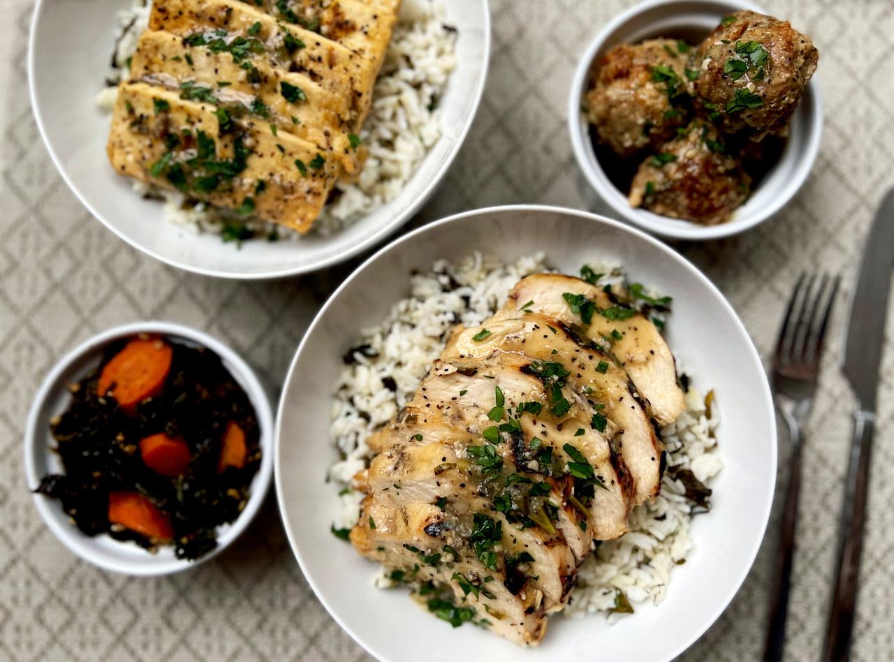 Lemon Pepper Tofu Plate by Ripe Catering