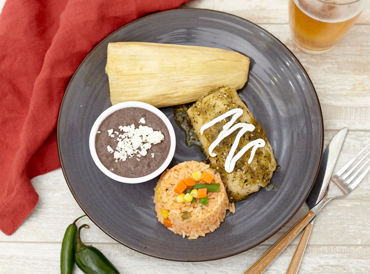 Vegetable Tamales Boxed Lunch by Chef Frankie Morales