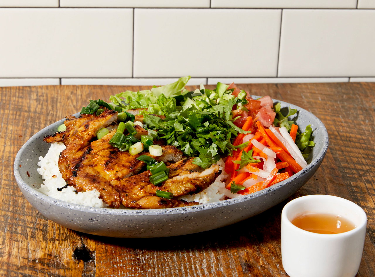 BYO Soy Braised Pork Belly Broken Rice Bowl by Chef Paul Nguyen