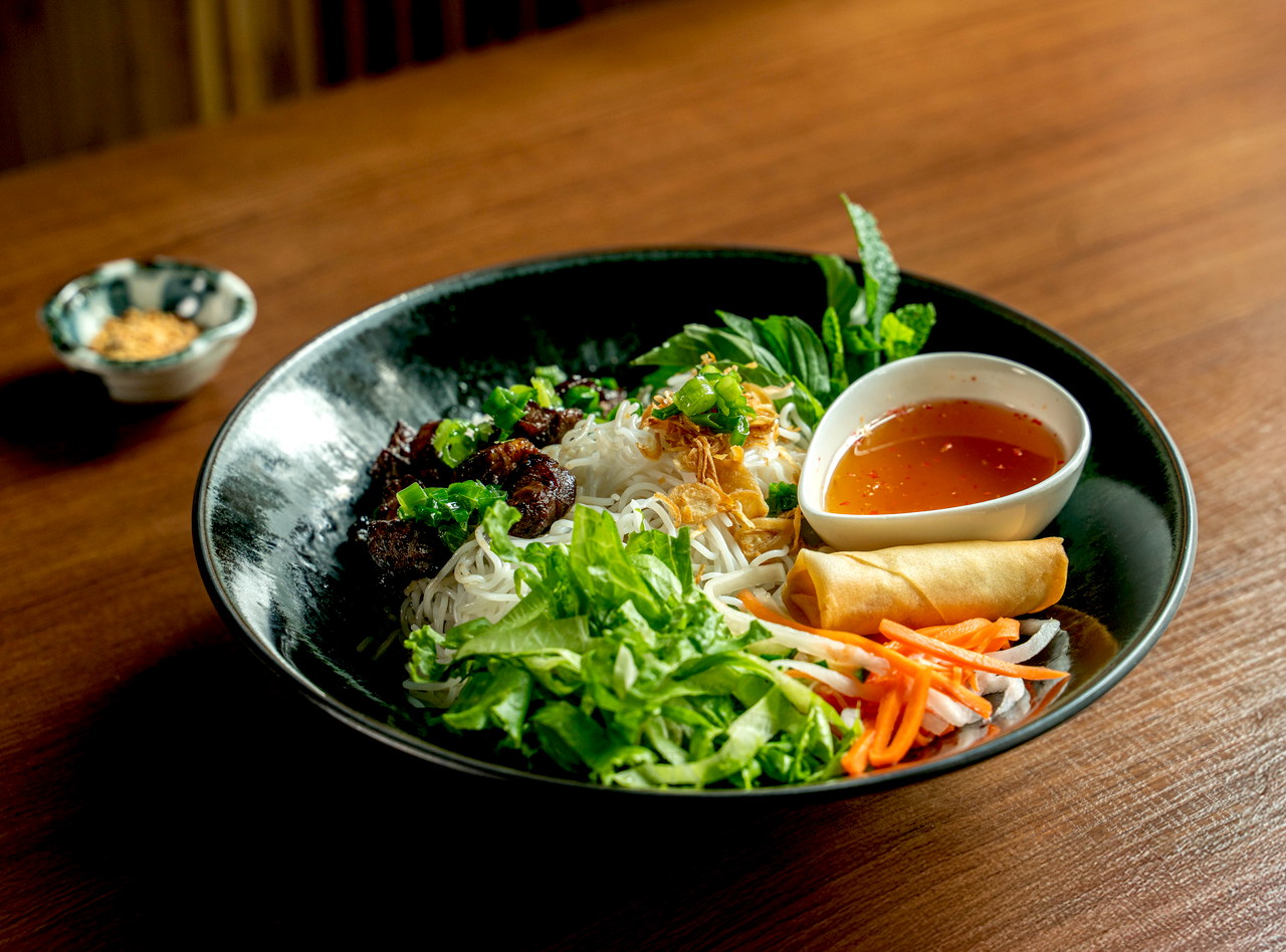 Lemongrass Beef Vermicelli Bowl by Chef Kevin Nguyen