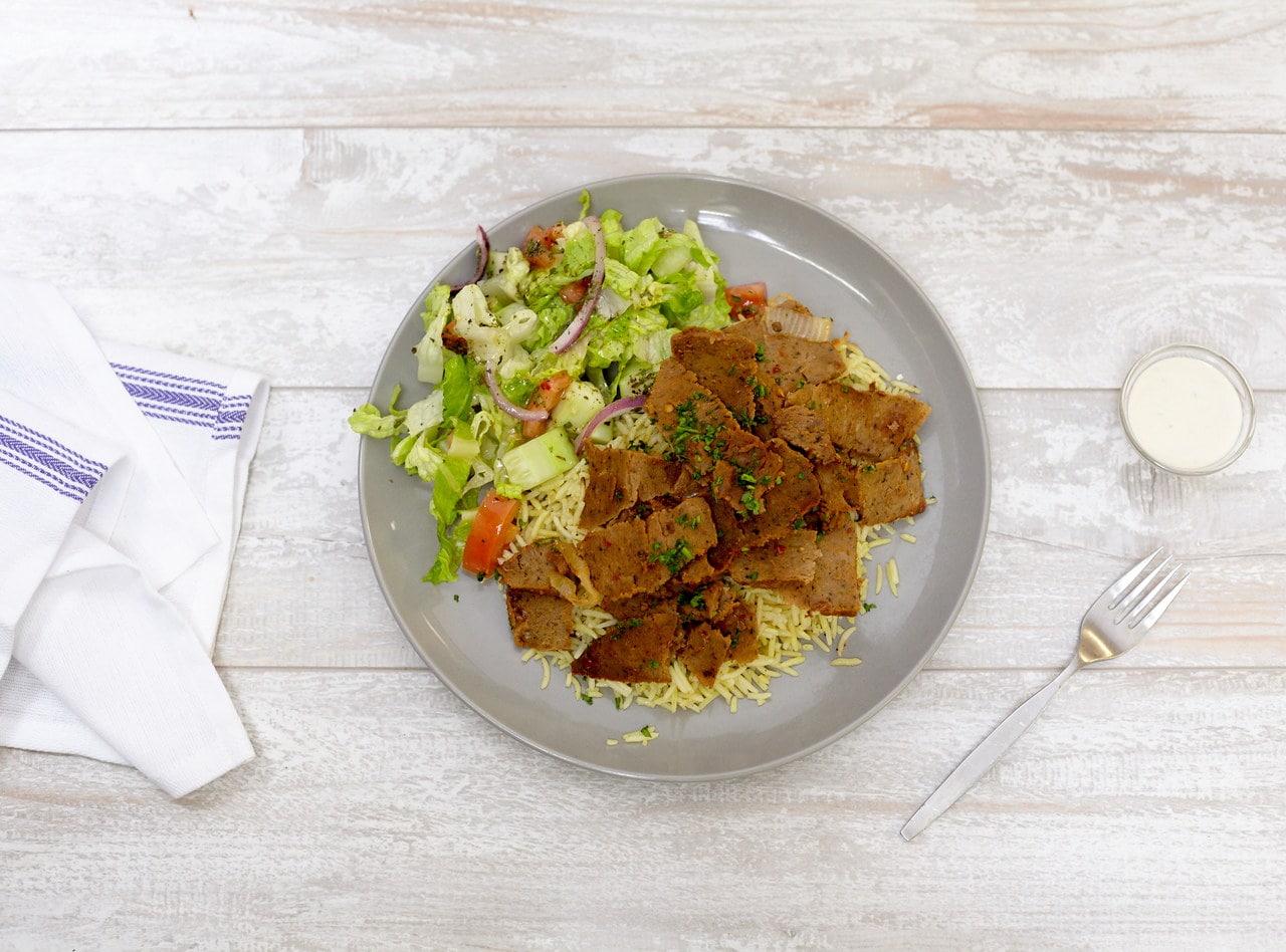 Halal Beef & Lamb Gyro Plate by Chef Salam Ibrahim