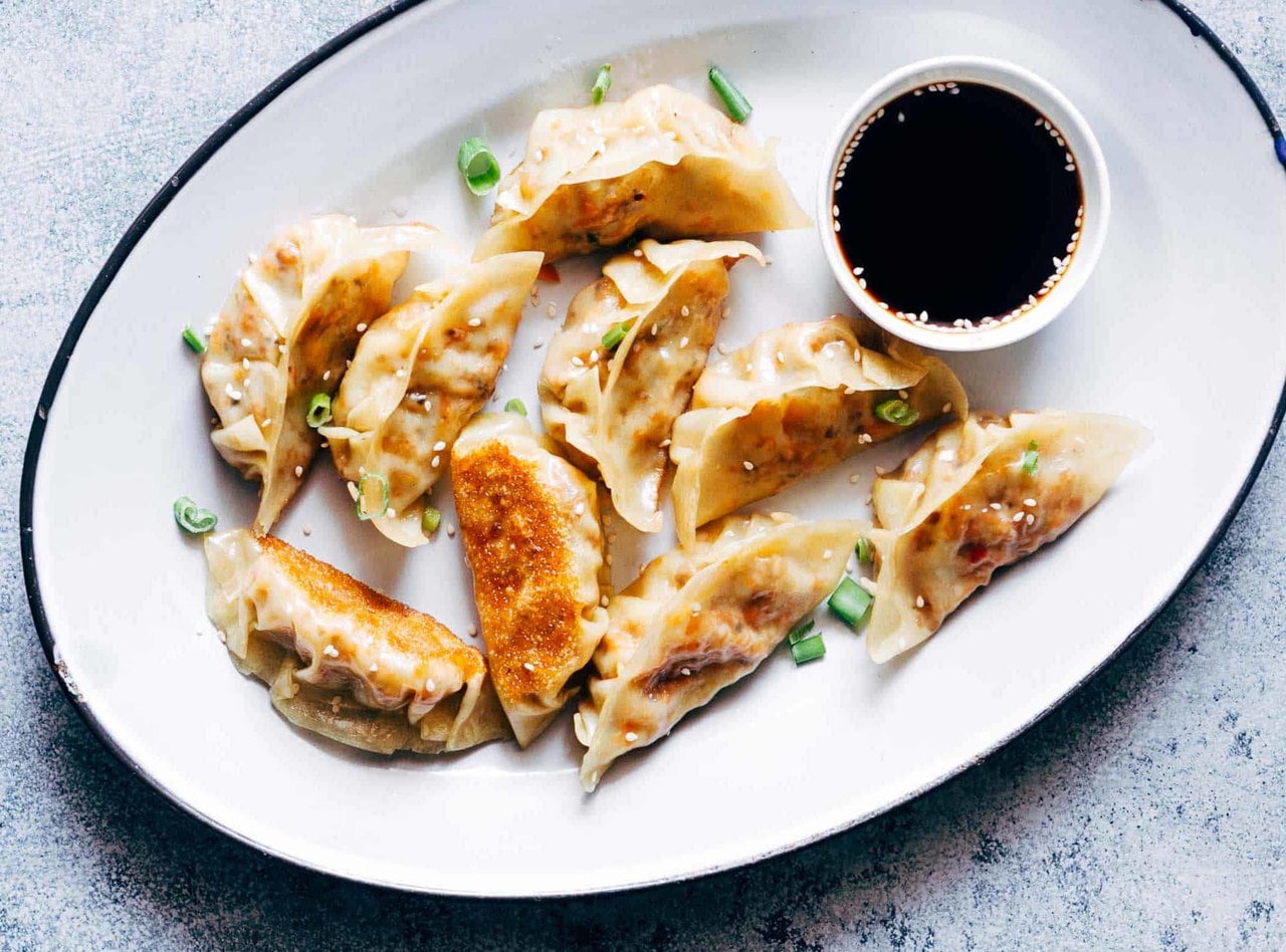 DEPRECATED Pork Gyoza with Dipping Sauce by Chef Yoyo & Tim King