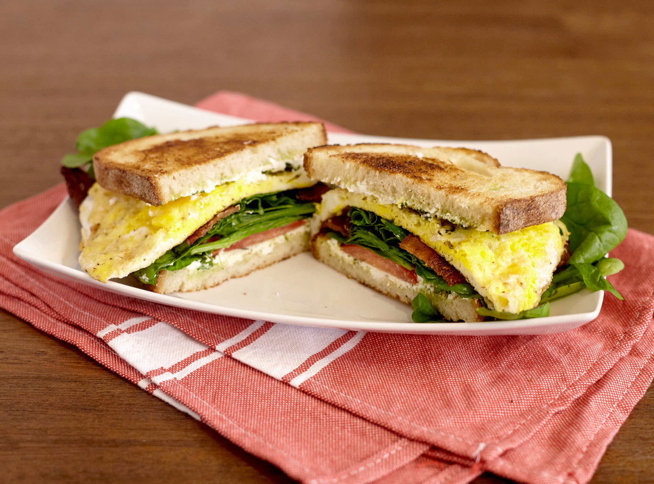 Bacon and Egg Breakfast Sandwich by Chef Lilly Gjekmarkaj
