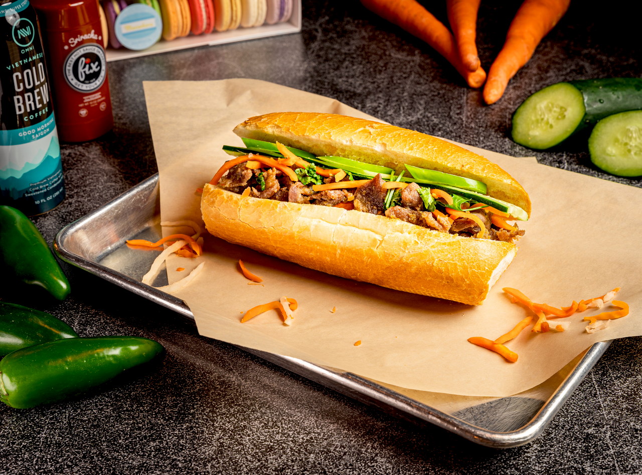 Lemongrass Steak Banh Mi Boxed Lunch by Vinason Pho Kitchen - SODO