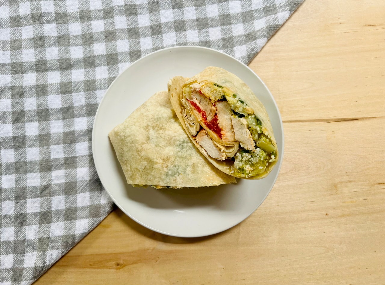 Chicken Caesar Wrap by Chef Mulu Abate