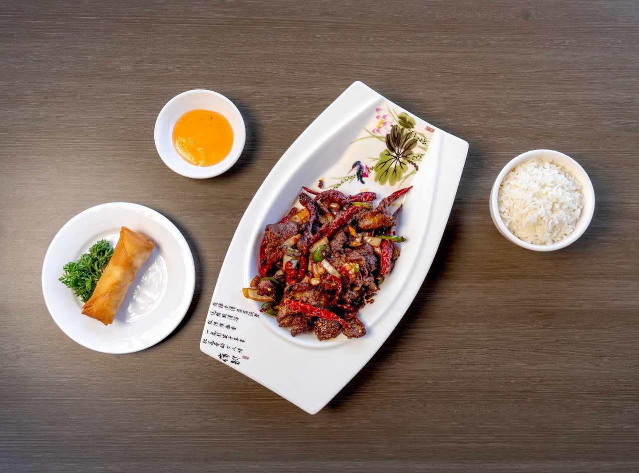 Cumin Beef Plate by Chef James Zhou