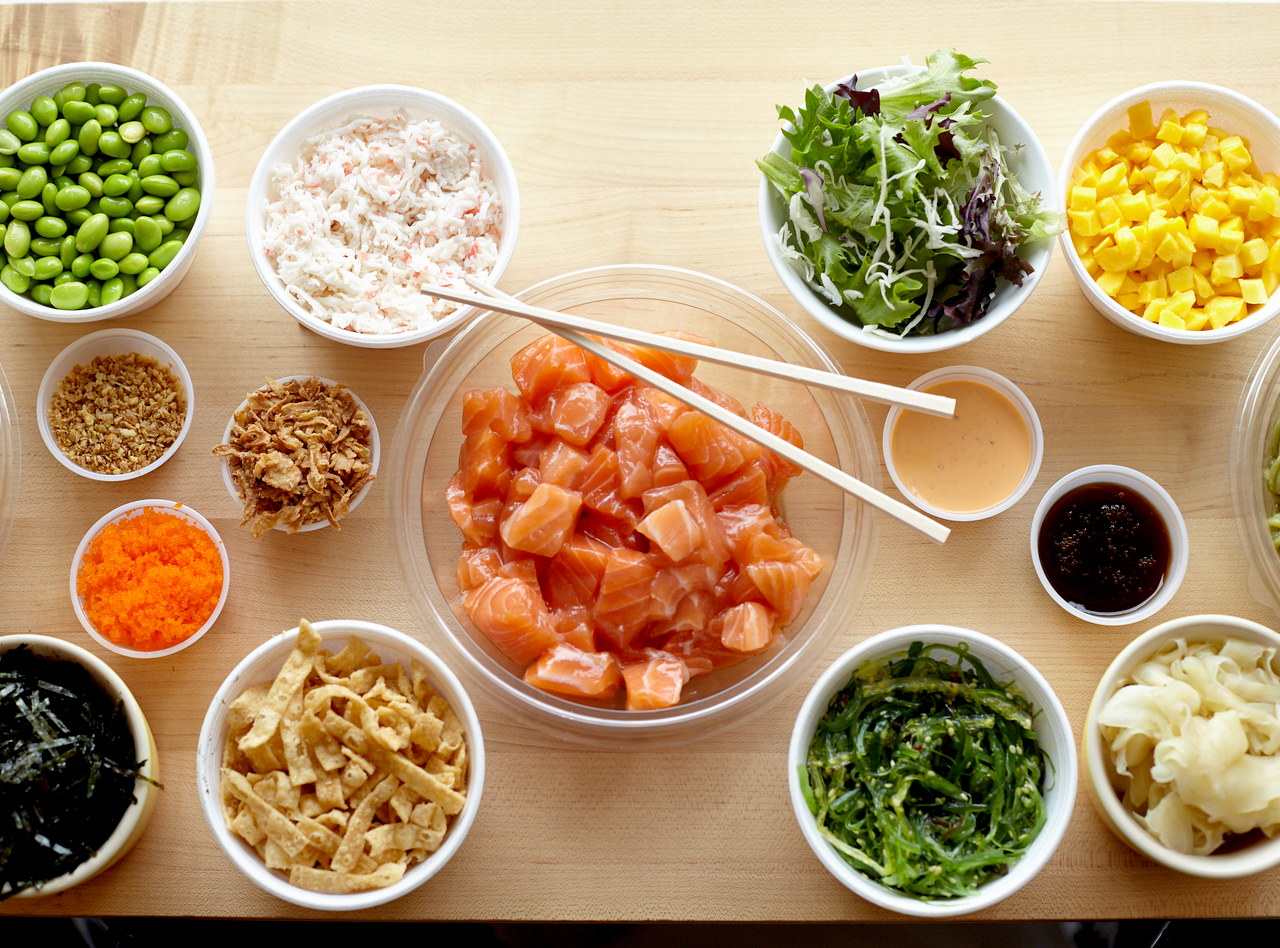 Poke Bar with Salmon by Chef Sheldon Simeon - Bellevue
