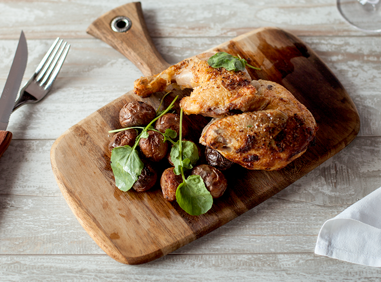 Roasted Half Chicken & Marble Potatoes by Chef Ethan Stowell
