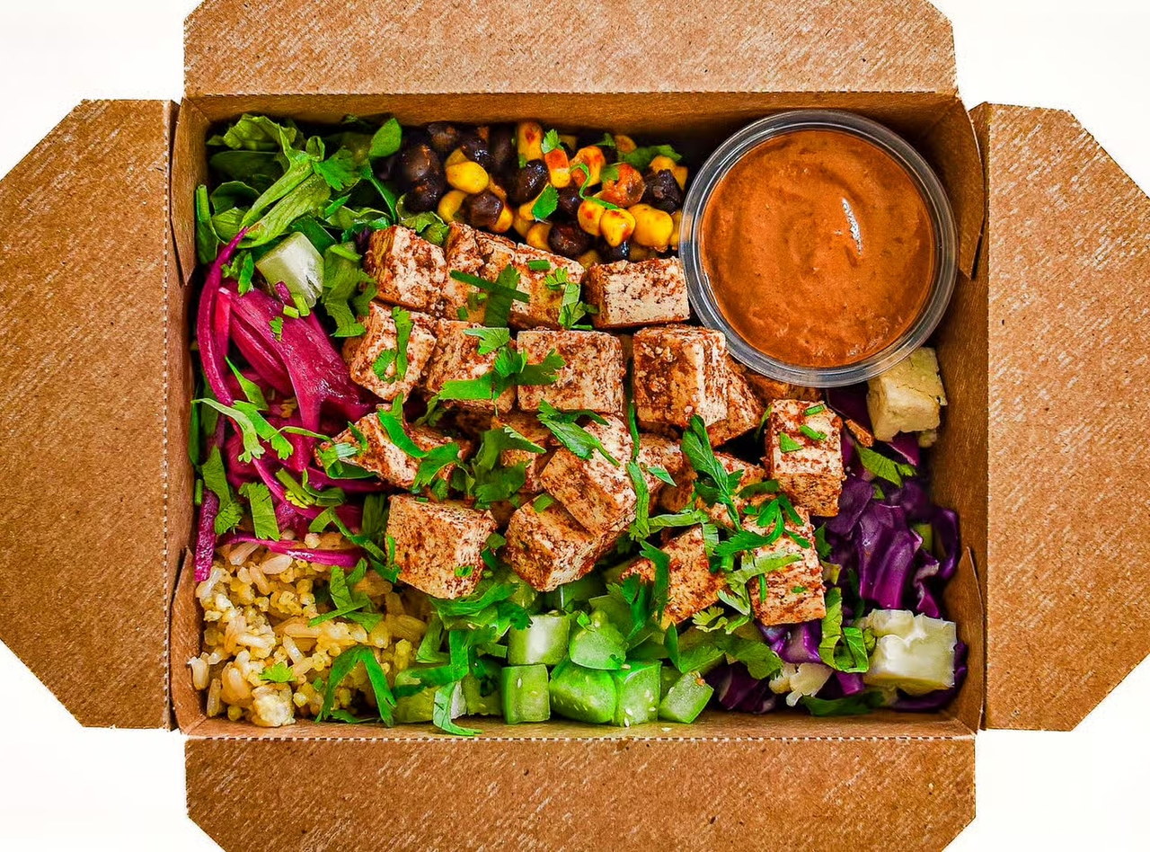 BYO Tofu Salad and Rice Bowl by Palmita