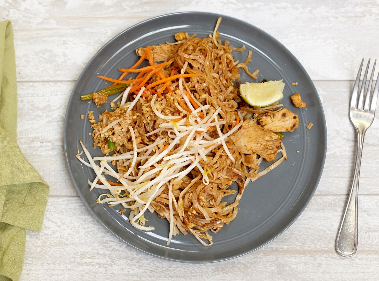 Chicken Phad Thai Boxed Lunch by Chef Pik Kookarinrat