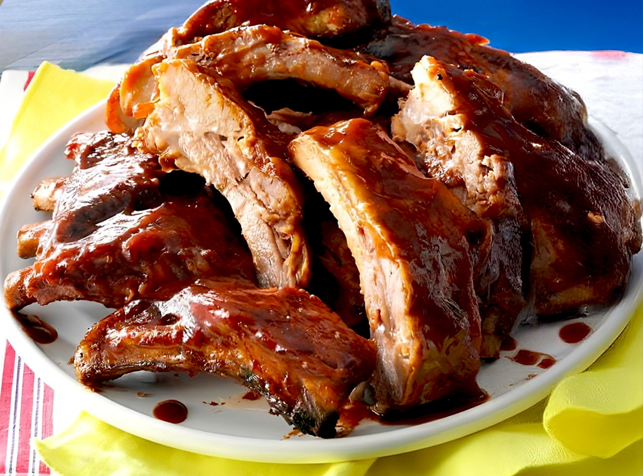 Chipotle BBQ Baby Back Ribs Plate by Heidi Finley