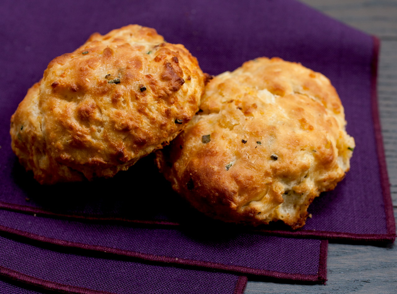Cheddar Chive Buttermilk Biscuits by Chef Katie Cox