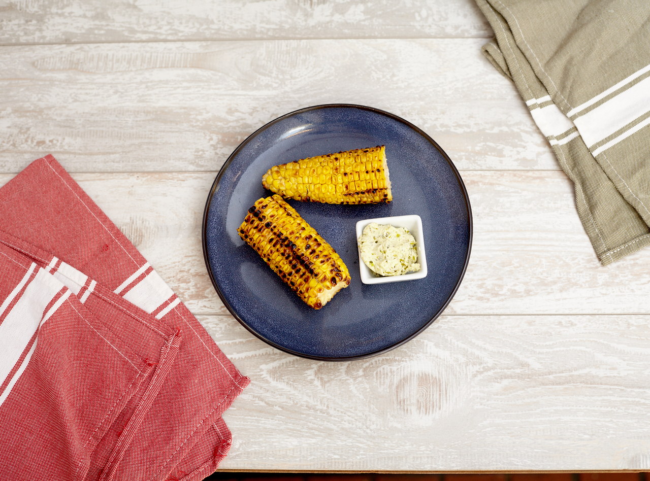 Corn on the Cob with Roasted Chili Butter by Chef Steve Shafer