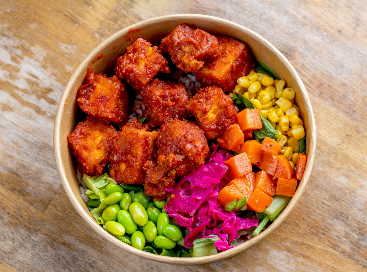 BYO Tofu Cauliflower Rice Bowl by Chef Kyungmin Lee