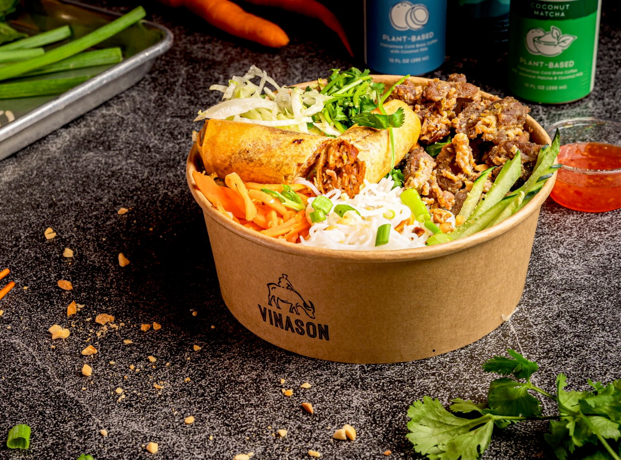 Lemongrass Beef Vermicelli Bowl Boxed Lunch by Vinason Pho Kitchen - SODO