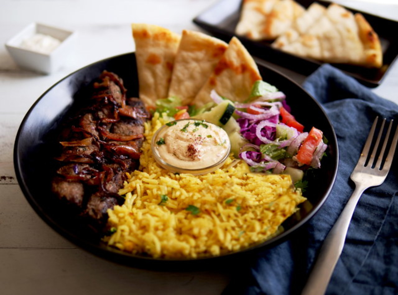 Dairy Free Kofta Kebab Plate Boxed Lunch by Chef Jood Elasmar