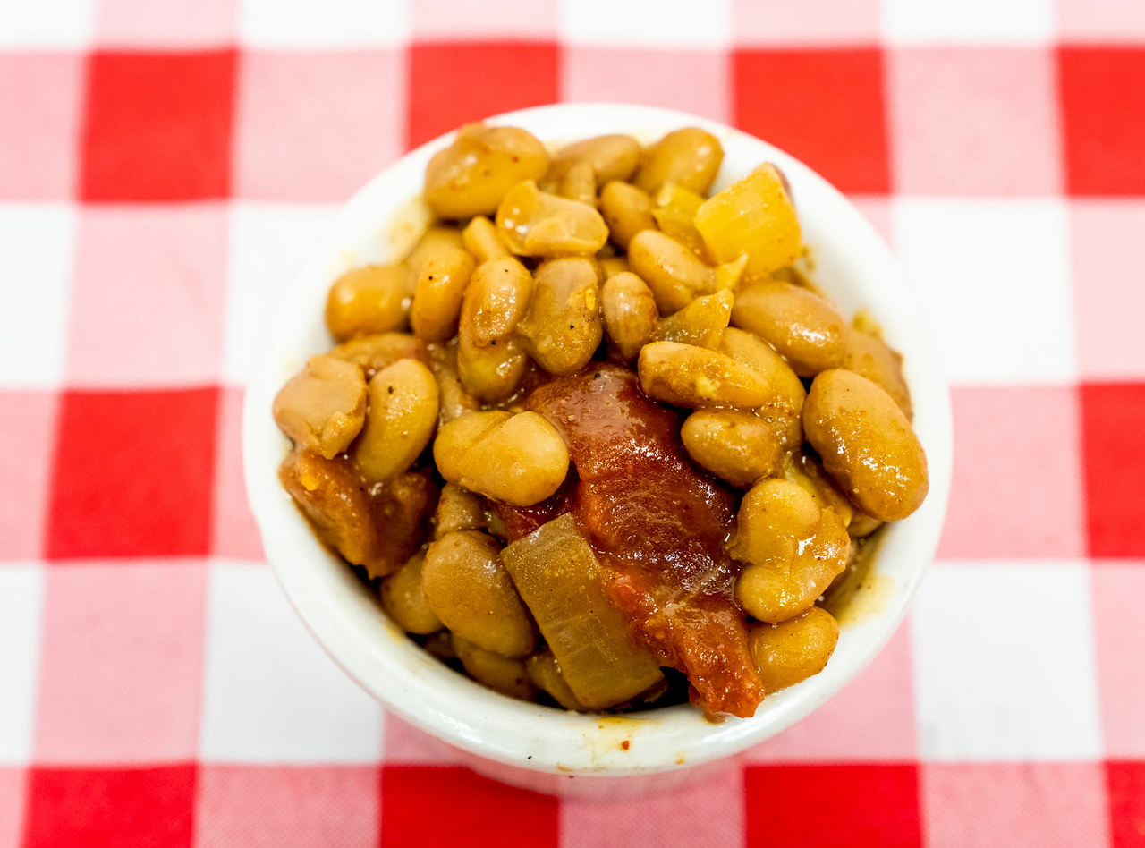 Individual Side of Vegan Cowboy Beans by Chef Eric Reinhardt
