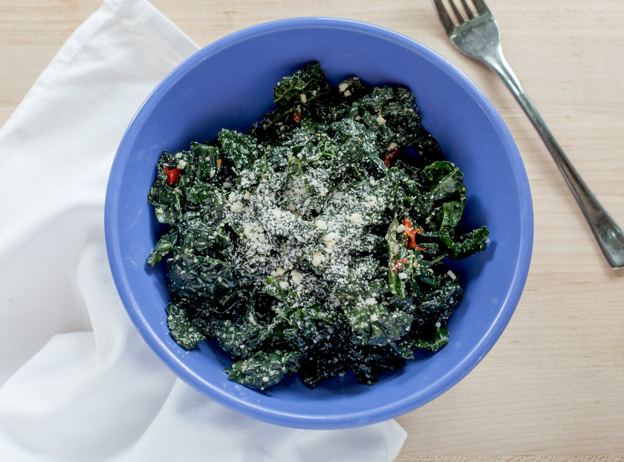Marinated Kale Salad by Chef Dan Carlone
