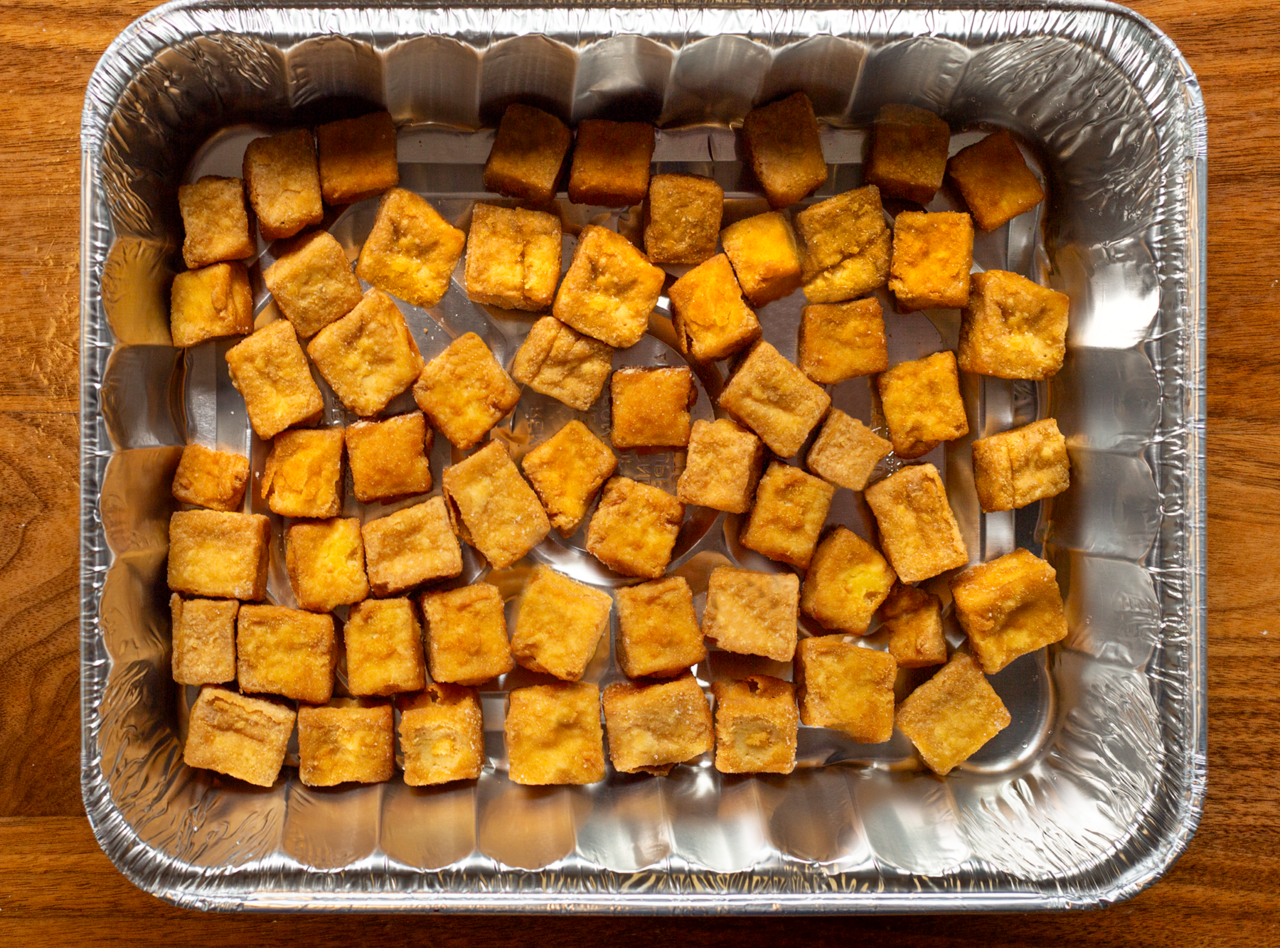 Crispy Organic Tofu by Chef Filippo Fiori - Roosevelt