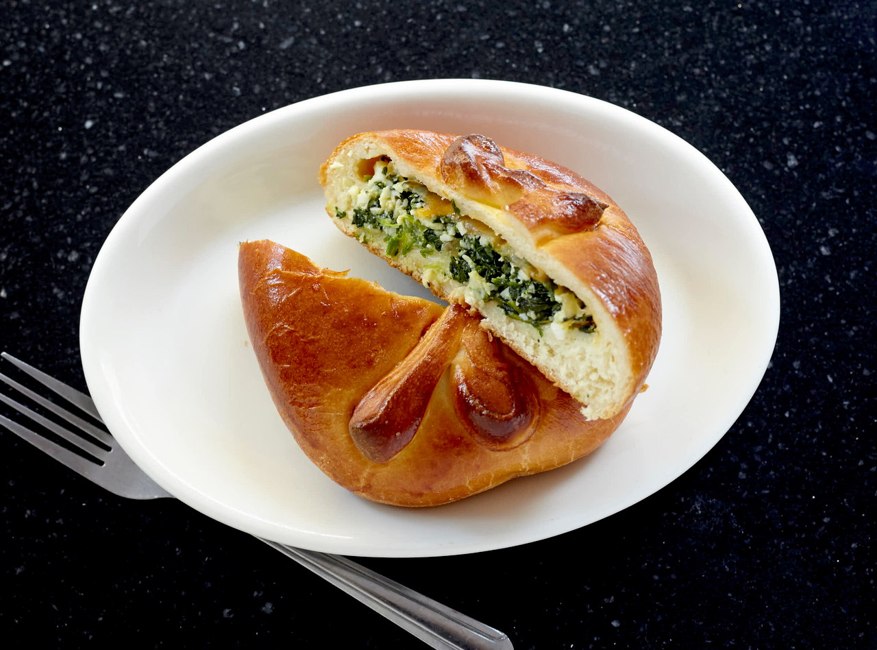 Piroshki with Spinach, Eggs & Cheese by Chef Aly Anderson