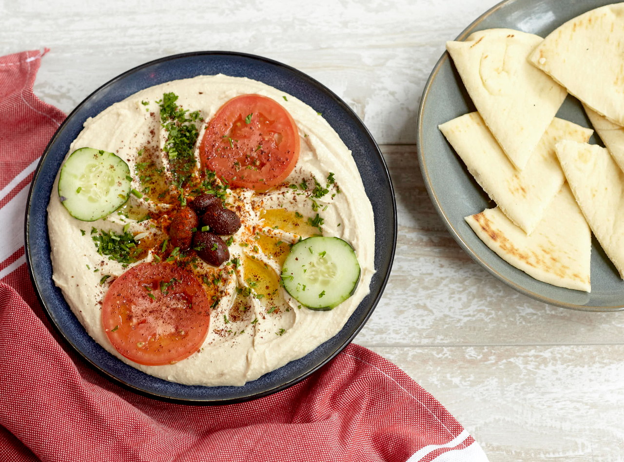 Hummus and Pita Appetizer by Chef Salam Ibrahim