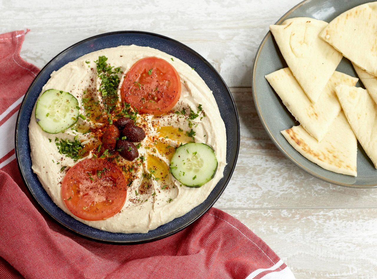 Hummus and Pita Appetizer by Chef Khal Beleh