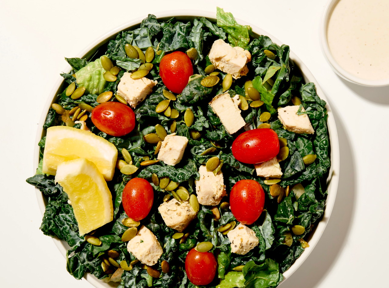 BYO Kale Caesar Salad with Chicken by Chef Matt Hunt